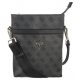 Saszetka Listonoszka Guess Carts Sffn Eco XB Flt w Zipper HMEVZL P3199 BLA - małe zdjęcie