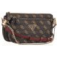 Torebka Listonoszka Guess Noelle Dbl Pouch Crossbody HWQL78 79710 Brown - małe zdjęcie