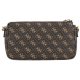 Torebka Listonoszka Guess Noelle Dbl Pouch Crossbody HWQL78 79710 Brown - małe zdjęcie