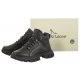 Sneakersy Sergio Leone Czarne BT 750 - małe zdjęcie