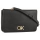 Torebka Listonoszka Calvin Klein Re-Lock Double Guset Black K60K611531 BAX - małe zdjęcie
