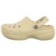Klapki Crocs Classic Platform Lined Bone 207938-2Y2 - małe zdjęcie