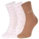 Skarpetki 3 pary Calvin Klein Women Sock 3P Lurex Logo Camel Combo 701224118 002 999