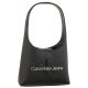 Torebka Calvin Klein Sculpted Arch Shoulder Bag22 Mono Black/Metallic Logo K60K611548 0GL - małe zdjęcie