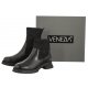 Botki Venezia Czarne 1110243-1 101 Black  - małe zdjęcie