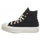 Trampki Converse CTAS Lift Hi Black/White/Gold A05453C - małe zdjęcie
