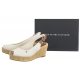 Koturny Tommy Hilfiger Iconic Elba Sling Back Wedge FW0FW04788 YBL Ecru - małe zdjęcie
