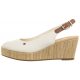 Koturny Tommy Hilfiger Iconic Elba Sling Back Wedge FW0FW04788 YBL Ecru - małe zdjęcie