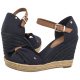 Sandały Tommy Hilfiger Basic Open Toe High Wedge Space Blue FW0FW04784 DW6
