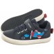 Buty Sportowe Geox B Gisli B.C - Canvas + Geobuck Navy/Red B451NC 01054 C0735 - małe zdjęcie
