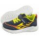 Buty Sportowe Geox J Sprintye B.B - Mesh+Geobuck Navy/Lime J45GBB 01454 C0749 - małe zdjęcie