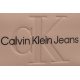 Portfel Calvin Klein Sculpted Med Zip Around Mono Pale Conch Logo K60K607229 TFT - małe zdjęcie
