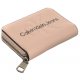 Portfel Calvin Klein Sculpted Med Zip Around Mono Pale Conch Logo K60K607229 TFT - małe zdjęcie