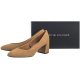 Czółenka Tommy Hilfiger TH Suede Mid Heel Block Pump Classic Khaki FW0FW07717 RBL - małe zdjęcie