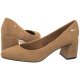 Czółenka Tommy Hilfiger TH Suede Mid Heel Block Pump Classic Khaki FW0FW07717 RBL - małe zdjęcie