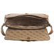 Torebka Listonoszka Guess Dagan Crossbody Flap HWSB92 02200 Latte Logo - małe zdjęcie