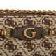 Torebka Guess Izzy Camera Bag HWJB86 54140 Brown Logo - małe zdjęcie