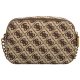 Torebka Guess Izzy Camera Bag HWJB86 54140 Brown Logo - małe zdjęcie