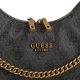 Torebka Guess Dagan Sml Convertible Hobo HWSB92 02010 Coal Logo - małe zdjęcie