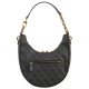 Torebka Guess Dagan Sml Convertible Hobo HWSB92 02010 Coal Logo - małe zdjęcie