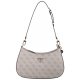 Torebka Guess Noelle Top Zip Shoulder Bag HWBD78 79180 Dove Logo - małe zdjęcie