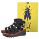 Gladiatorki FLY London Yufi Cupi/Elas Blk/Blk/Brick P145032003 - małe zdjęcie