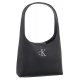 Torebka Calvin Klein Minimal Monogram A Shoulder Bag Black K60K611820 BEH - małe zdjęcie