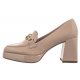 Półbuty Tamaris Beżowe 1-24416-42 253 Nude Patent Vegan - małe zdjęcie