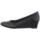 Koturny Tamaris Czarne 1-22320-42 003 Black Leather - małe zdjęcie
