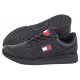 Sneakersy Tommy Hilfiger Tommy Jeans Flexi Runner Black EM0EM01409 BDS - małe zdjęcie