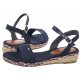Sandały Tommy Hilfiger Rope Wedge Sandal T3A7-33283-1703 800 Blue - małe zdjęcie