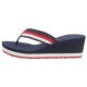 Japonki Tommy Hilfiger Corporate Wedge Beach Sandal Red/White/Blue FW0FW07987 0G0 - małe zdjęcie