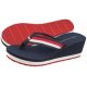 Japonki Tommy Hilfiger Corporate Wedge Beach Sandal Red/White/Blue FW0FW07987 0G0 - małe zdjęcie
