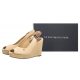 Sandały Tommy Hilfiger Iconic Elena Sling Back Wedge FW0FW04789 ACR Harvest Wheat - małe zdjęcie