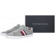 Tenisówki Tommy Hilfiger Iconic Vulc Stripes Mesh Antique Silver FM0FM05072 PRT - małe zdjęcie
