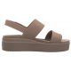 Sandały Crocs Brooklyn Low Wedge W Latte/Mushroom 206453-2EL - małe zdjęcie