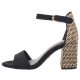 Sandały Tamaris Czarne 1-28356-42 098 Black Comb - małe zdjęcie