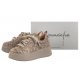Sneakersy Maciejka Beżówe/Czarne 06191-10/00-7 - małe zdjęcie