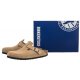 Klapki Birkenstock Boston BS Emboss Dots New Beige 1027014 - małe zdjęcie