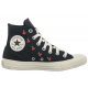 Trampki Converse CTAS Hi Black/Egret/Red A08142C - małe zdjęcie
