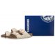 Klapki Birkenstock Arizona Rivet Logo Vegan Canvas Eggshell 1022679 - małe zdjęcie