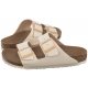 Klapki Birkenstock Arizona Rivet Logo Vegan Canvas Eggshell 1022679 - małe zdjęcie