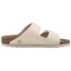 Klapki Birkenstock Arizona Rivet Logo Vegan Canvas Eggshell 1022679 - małe zdjęcie