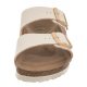 Klapki Birkenstock Arizona Rivet Logo Vegan Canvas Eggshell 1022679 - małe zdjęcie
