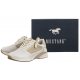 Sneakersy Mustang Białe/Złote 1358-313-111 - małe zdjęcie