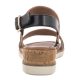 Sandały Tamaris Czarne 1-28132-42 098 Black Comb - małe zdjęcie