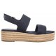 Sandały Tommy Hilfiger Mid Wedge Sandal Space Blue FW0FW07885 DW6 - małe zdjęcie