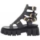 Gladiatorki Carinii Czarne B9332__-J23-000-000-G02 - małe zdjęcie