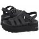 Sandały Calvin Klein Platform Buckle Rubber Mg Mtl Triple Black YW0YW01513 0GT