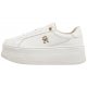 Sneakersy Tommy Hilfiger TH Platform Sneaker Lthr FW0FW08209 YBL Ecru - małe zdjęcie